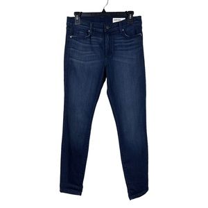 Pistola Blue Dark Wash Mid Rise 5 Pocket  Stretch Skinny Jeans Size 29